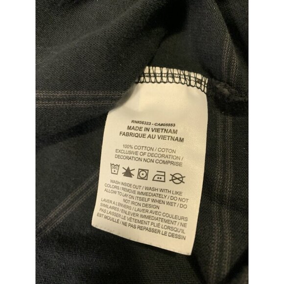 Nike black and grey Striped Cropped Long sleeve Thick Cotton Crew Neck Women XS - Picture 5 of 8